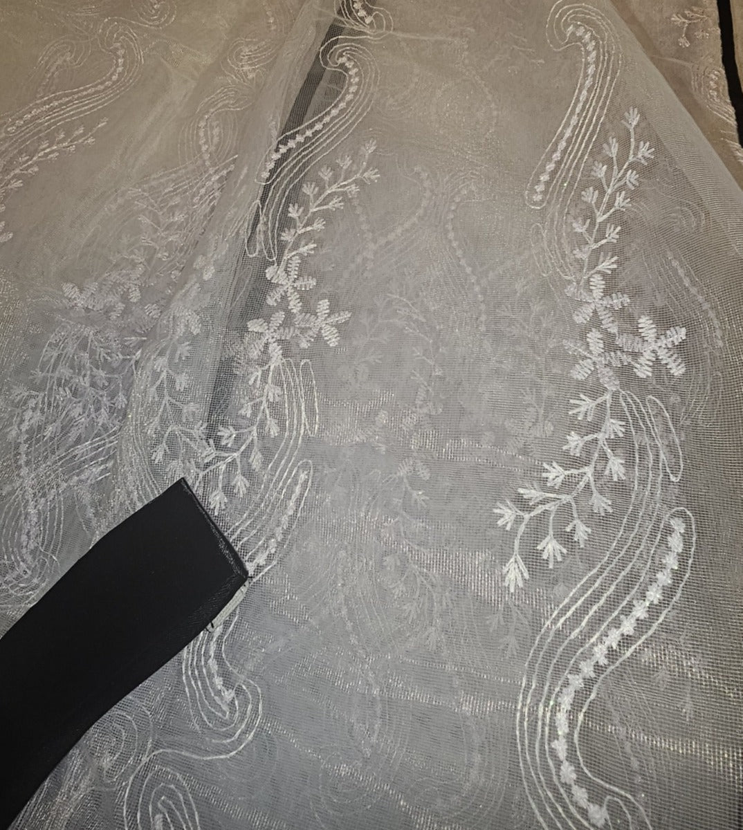 Spring Tulle Curtain Embroidered with Raluka flowers image 2