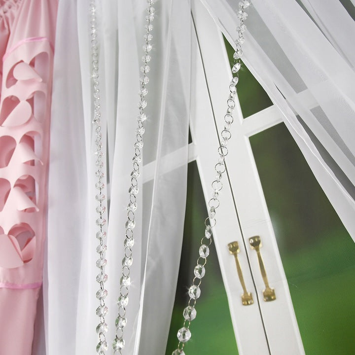 Decorative set with azure pendants - PASTEL PINK image 5