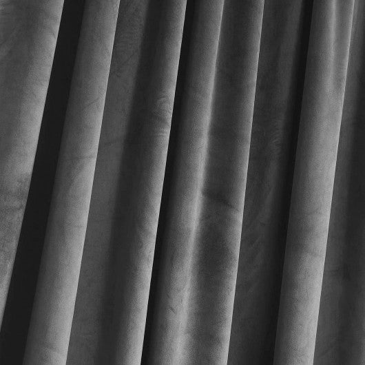 Silver-gray velvet curtain on a tape 135x270cm ARACELI image 3