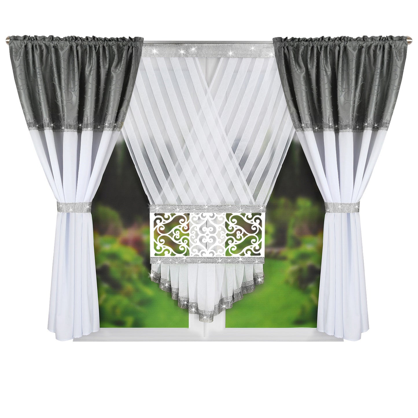 DESSI Light Gray and Silver - short image 0