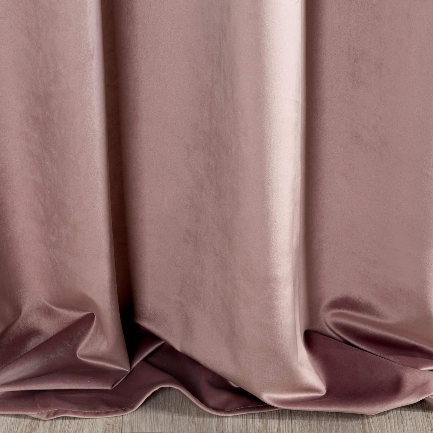 Powder pink velvet curtain on a tape 140cmx270cm ARACELI image 1
