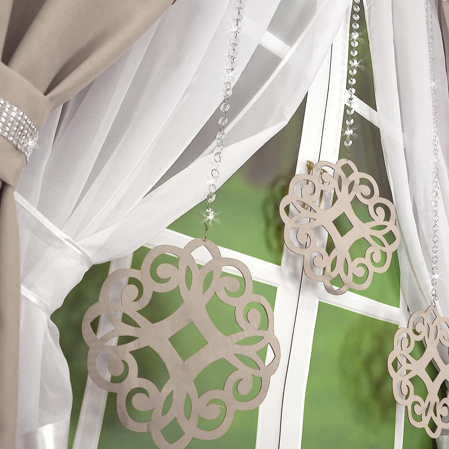 Decorative set with azure pendants -CAPPUCCINO image 2