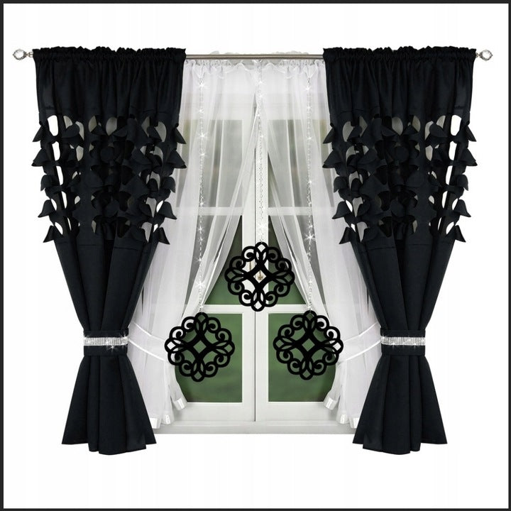 Decorative set with azure pendants -BLACK image 0