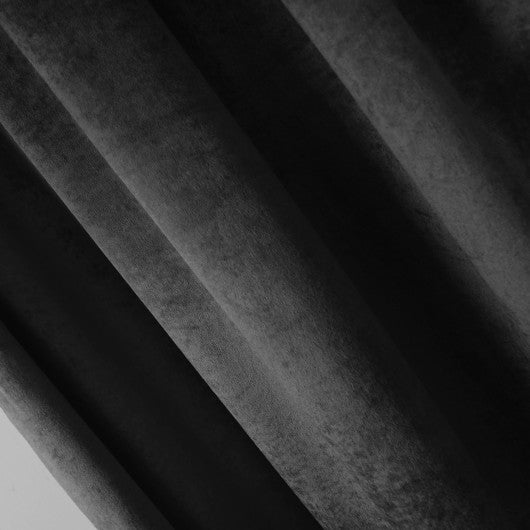 Graphite velvet curtain on a tape 135x250cm ANGELA image 3