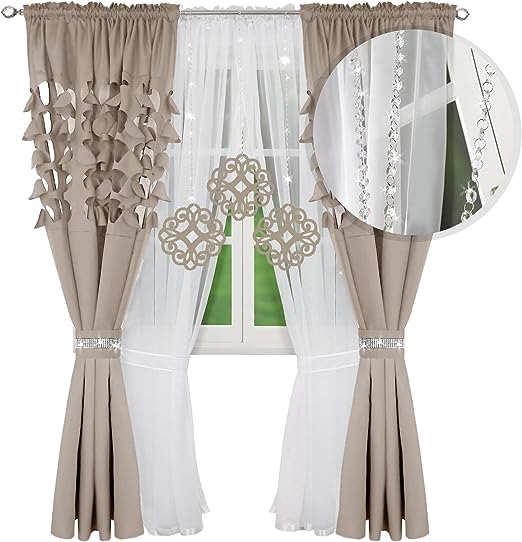 Decorative set with azure pendants -CAPPUCCINO image 1
