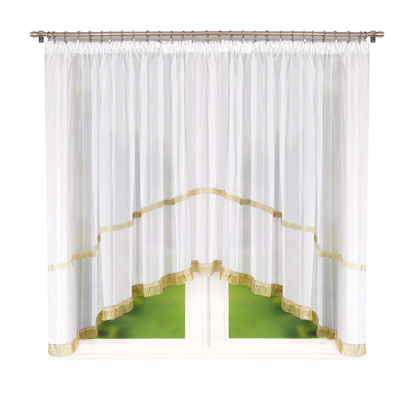 TAORMINA Curtain with rhinestones Style 2 image 1