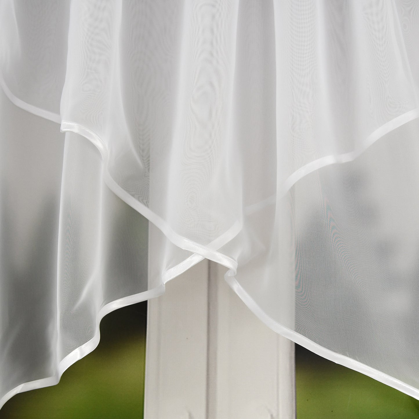 WERA - White curtain set with voile curtain + lambrequin image 2