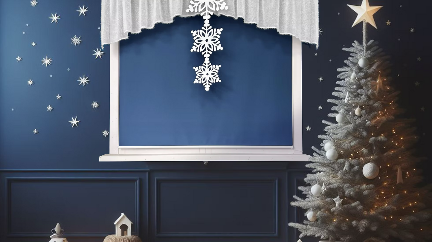 NEIGE Fluffy curtain set with stars (Copy)