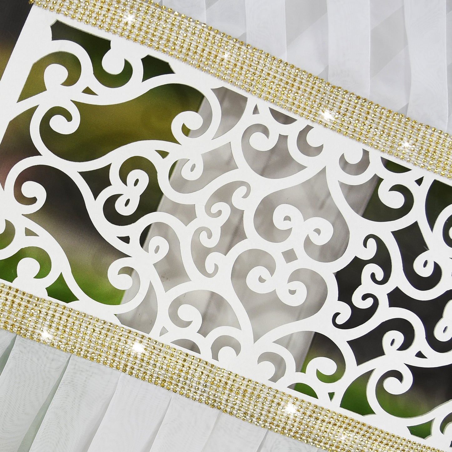 DESSI Black Velvet and Gold Rhinestones - Short image 2