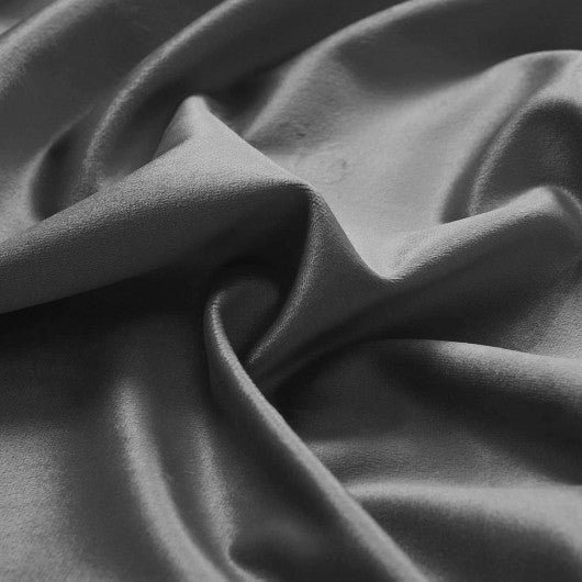 Silver-gray velvet curtain on a tape 135x270cm ARACELI image 4