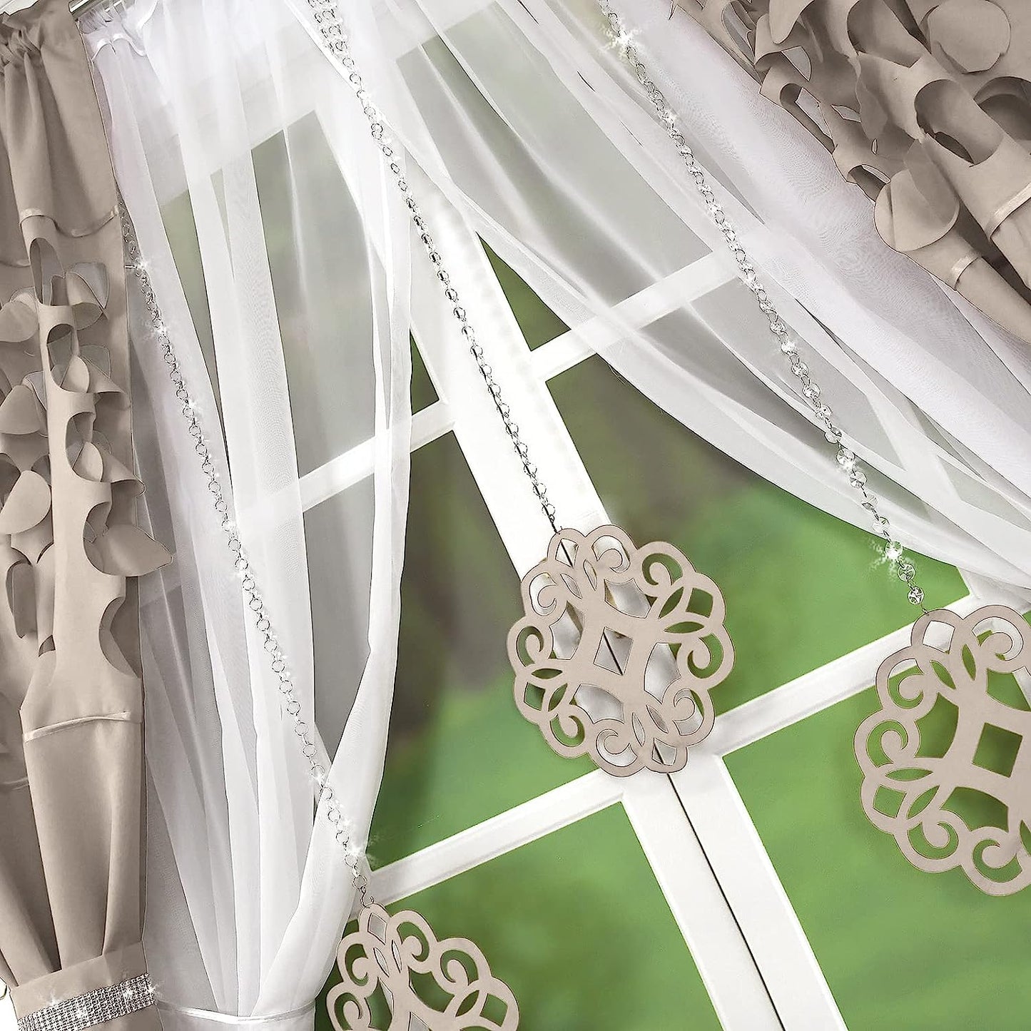 Decorative set with azure pendants -CAPPUCCINO image 3
