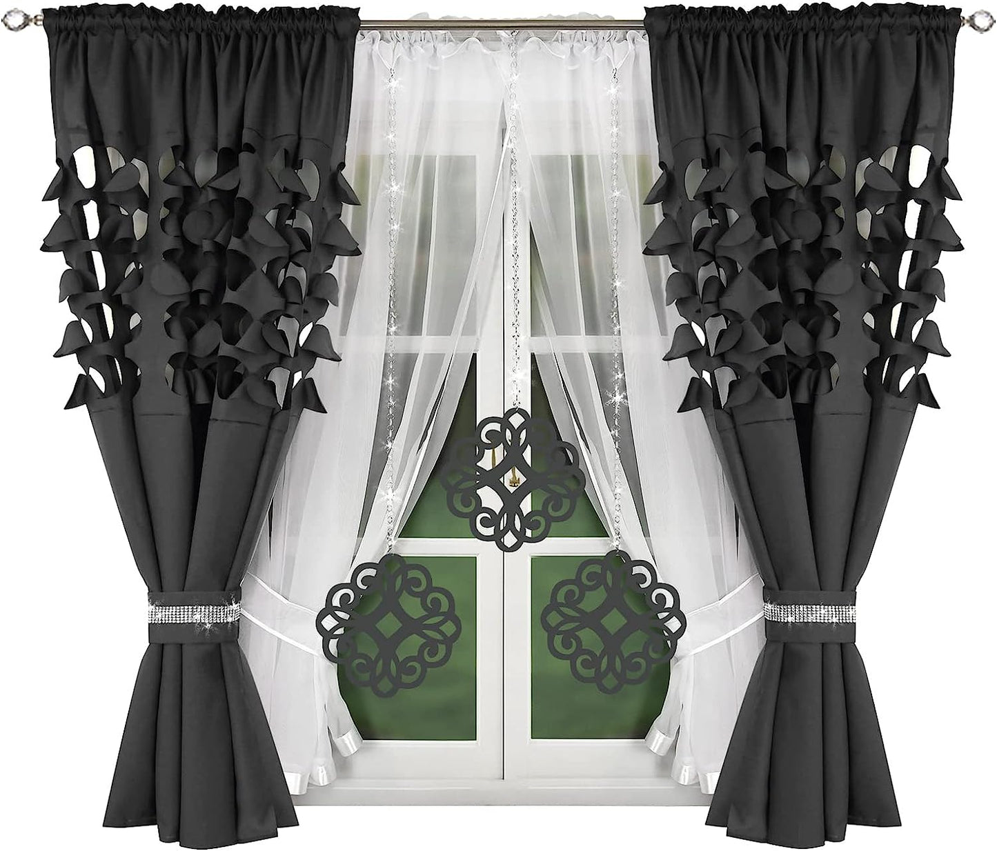 Decorative set with azure pendants -GREY image 0