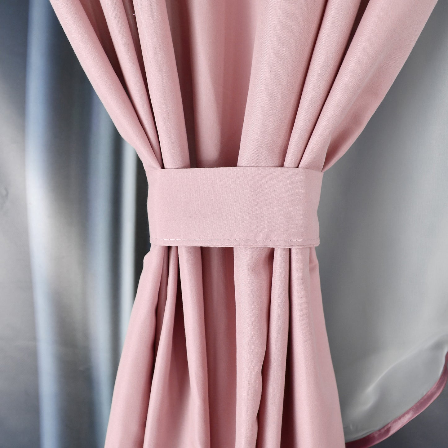 WERA - Pink curtain set with voile curtain + lambrequin image 3