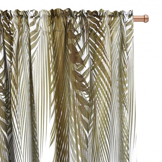Curtain with gold leaves on a tape 145x250cm GRASSA image 5