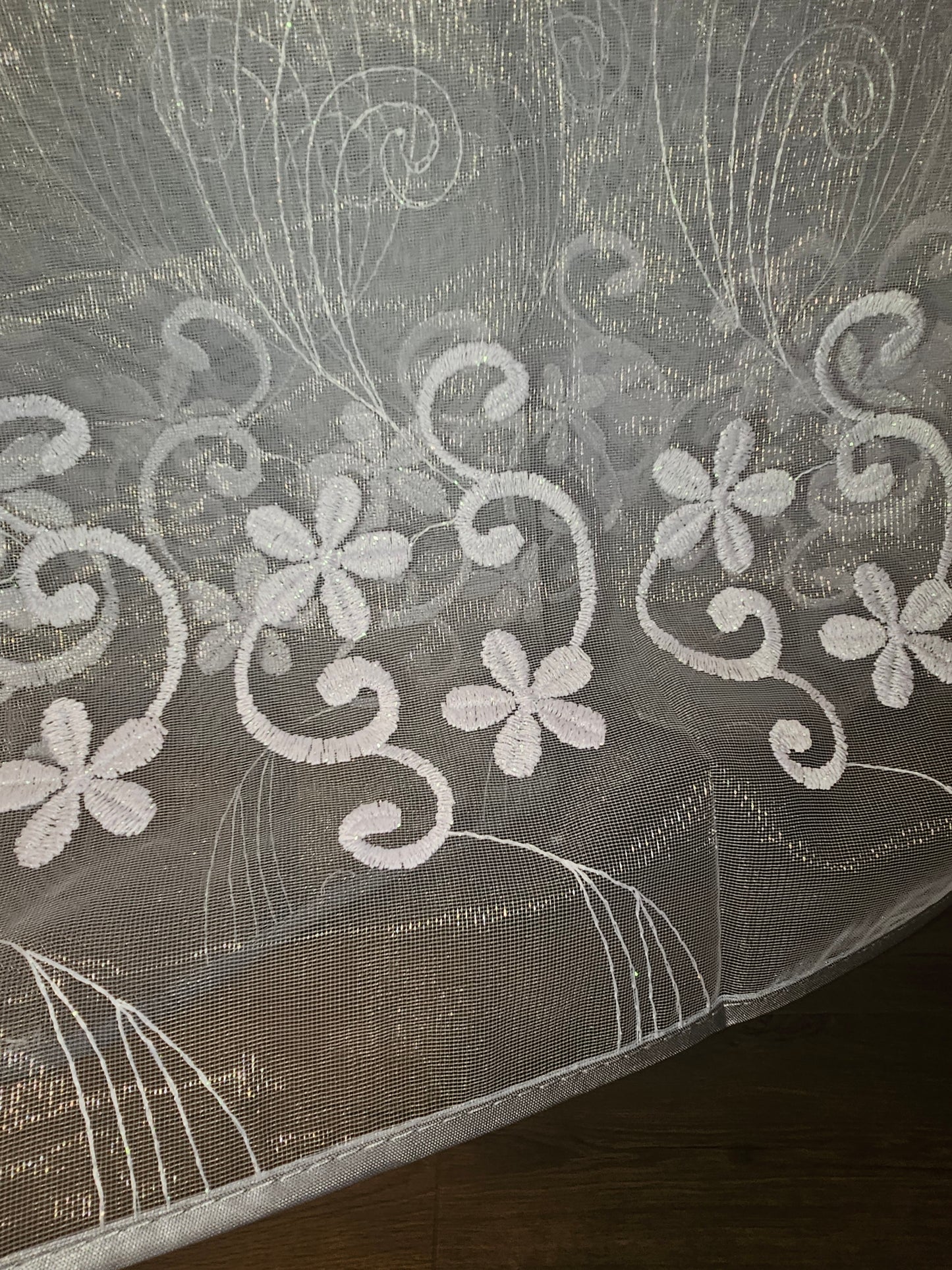 Spring Tulle Curtain Embroidered with Raluka flowers image 5