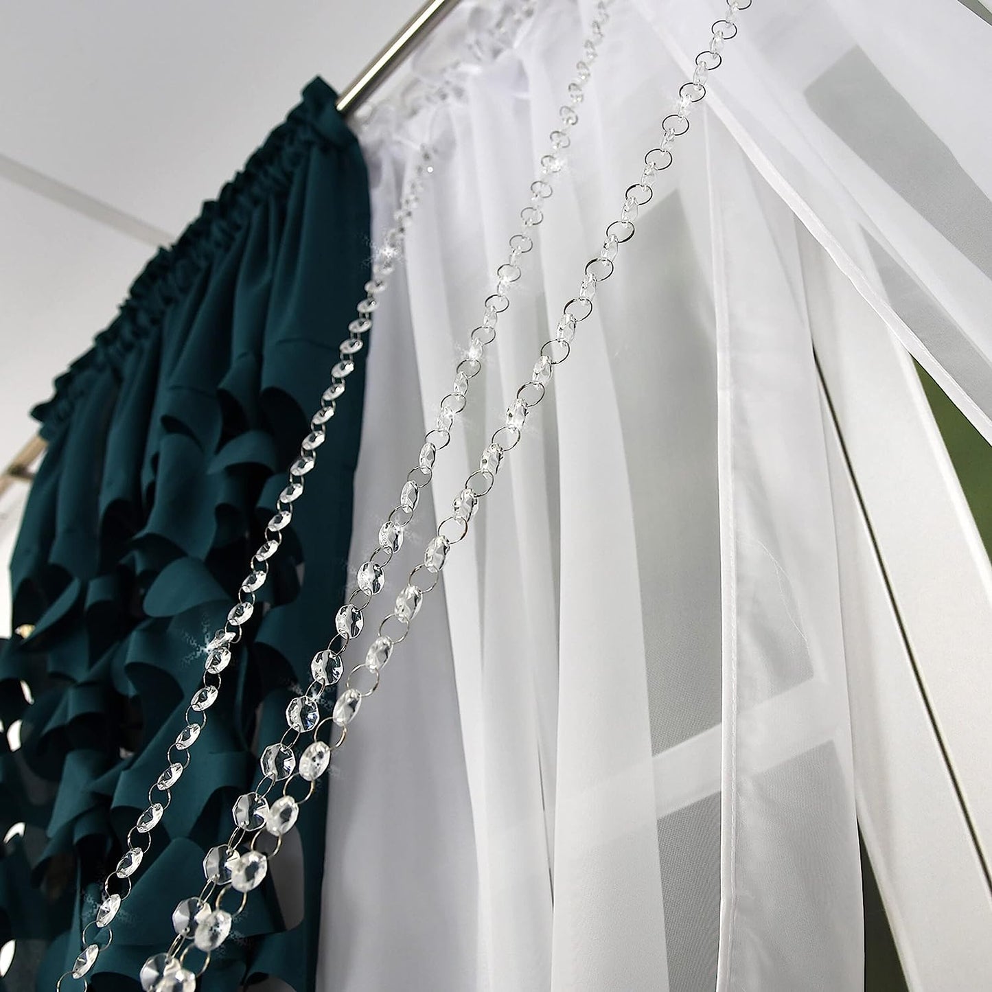 Decorative set with azure pendants - DARK GREEN image 2