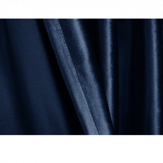 Navy blue velvet curtain on a tape 135x270cm ARACELI image 4