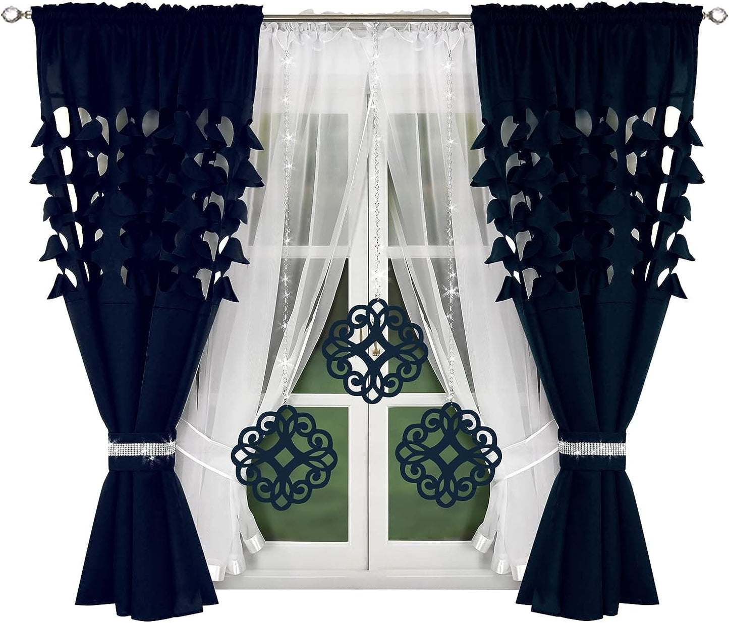 Decorative set with azure pendants - DARK BLUE image 0