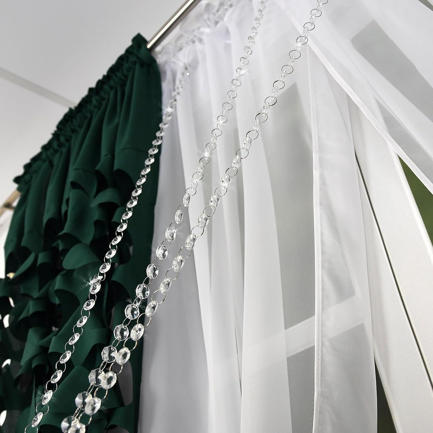 Decorative set with azure pendants - FOREST GREEN image 2