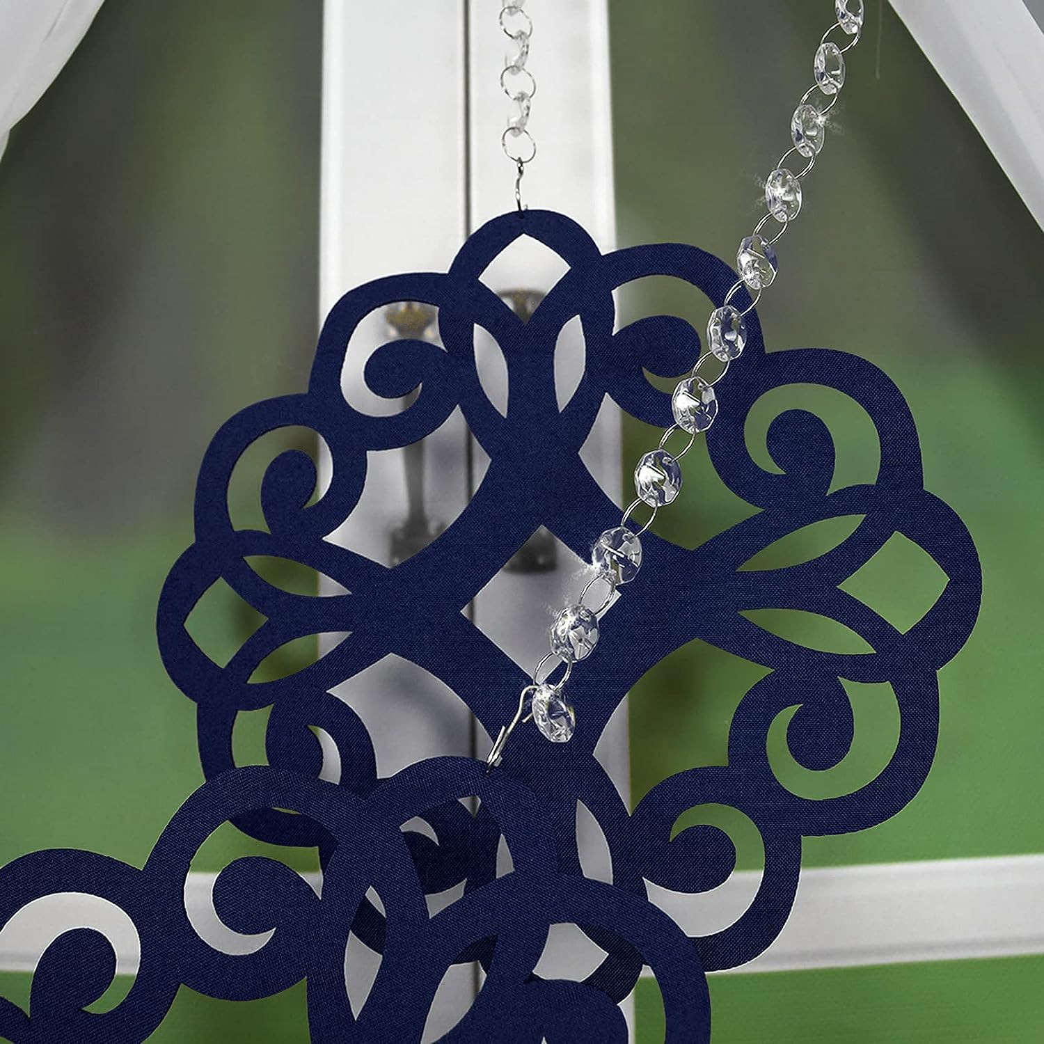 Decorative set with azure pendants - DARK BLUE image 3