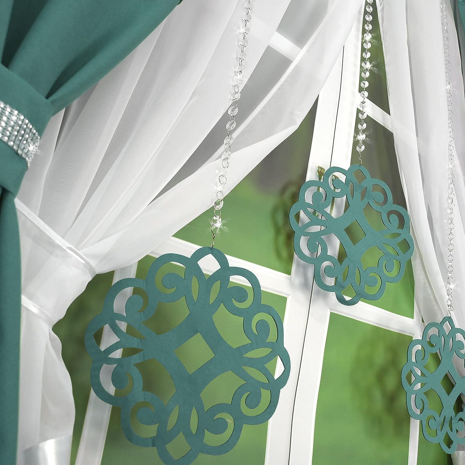 Decorative set with azure pendants - SEA GREEN image 2