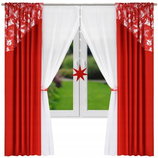 LONG STAR A set of red and white image 0