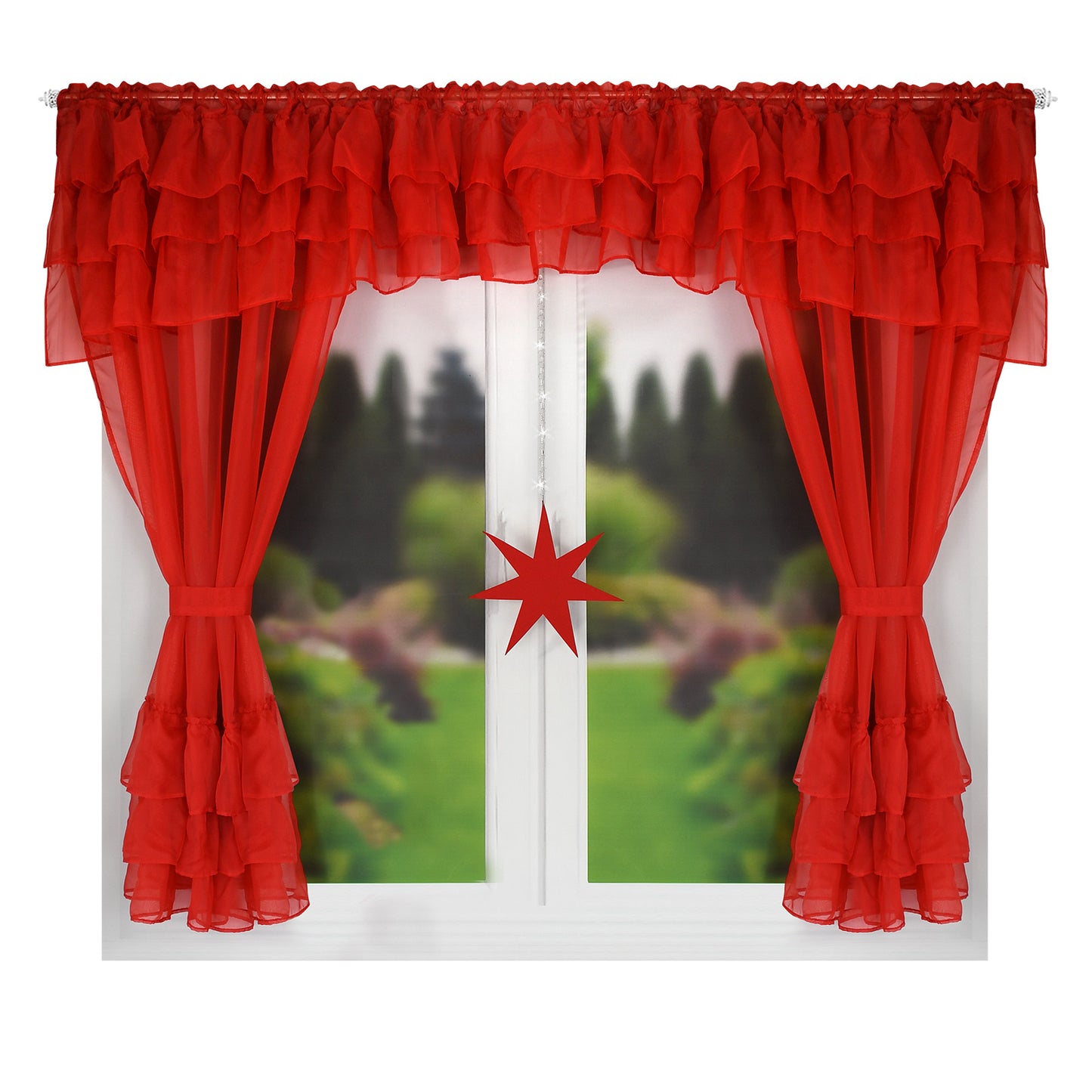 Christmas  Curtains  - STAR + RUFFLES image 0