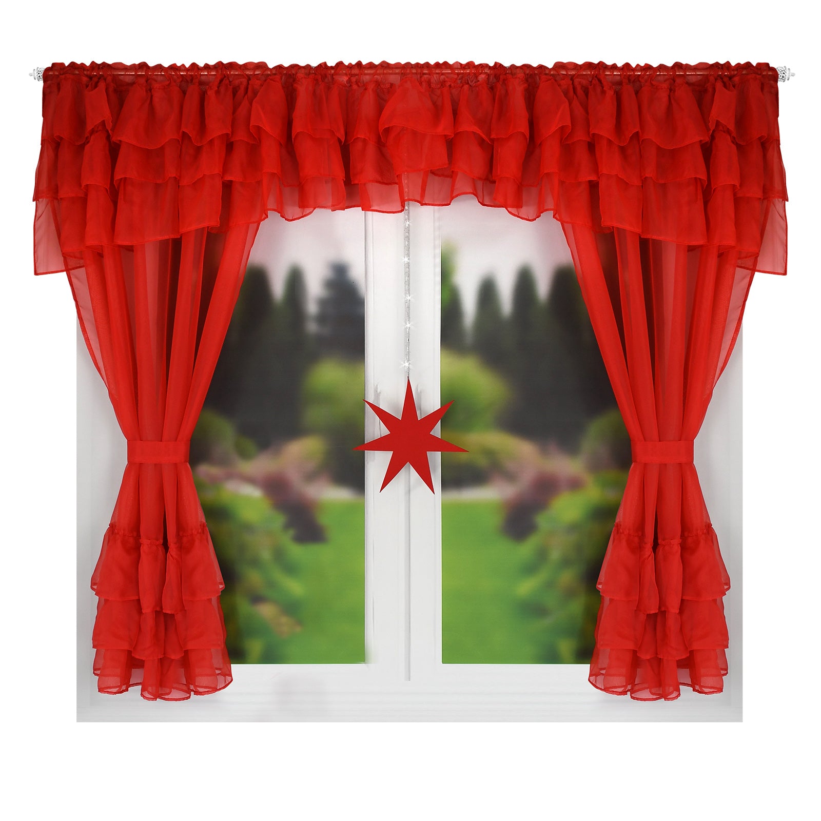 Christmas  Curtains  - STAR + RUFFLES image 0