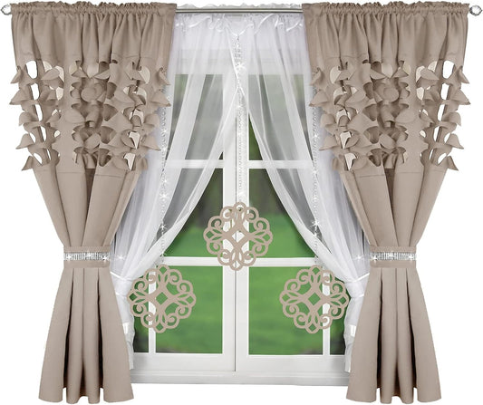 Decorative set with azure pendants -CAPPUCCINO image 0