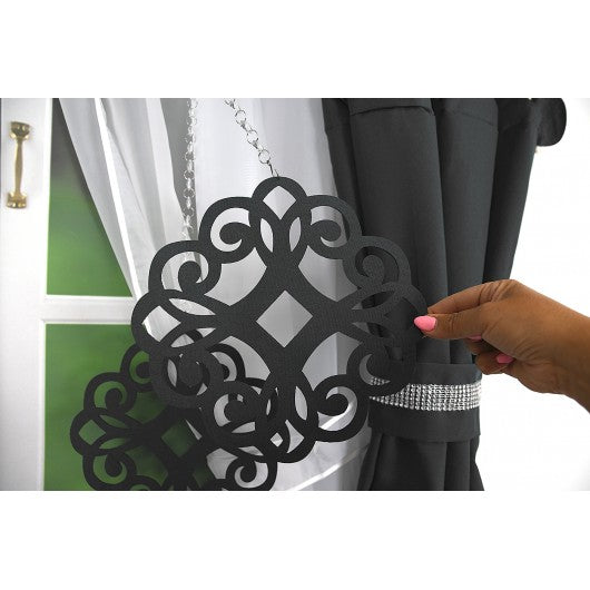 Decorative set with azure pendants -GREY image 4