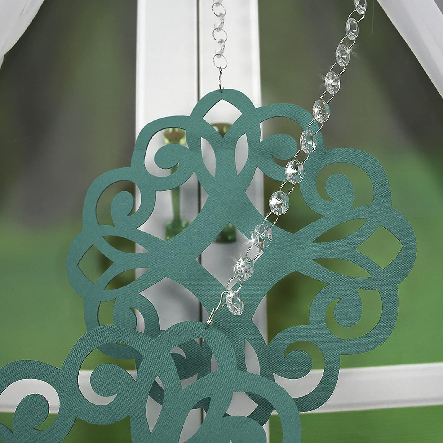 Decorative set with azure pendants - SEA GREEN image 4