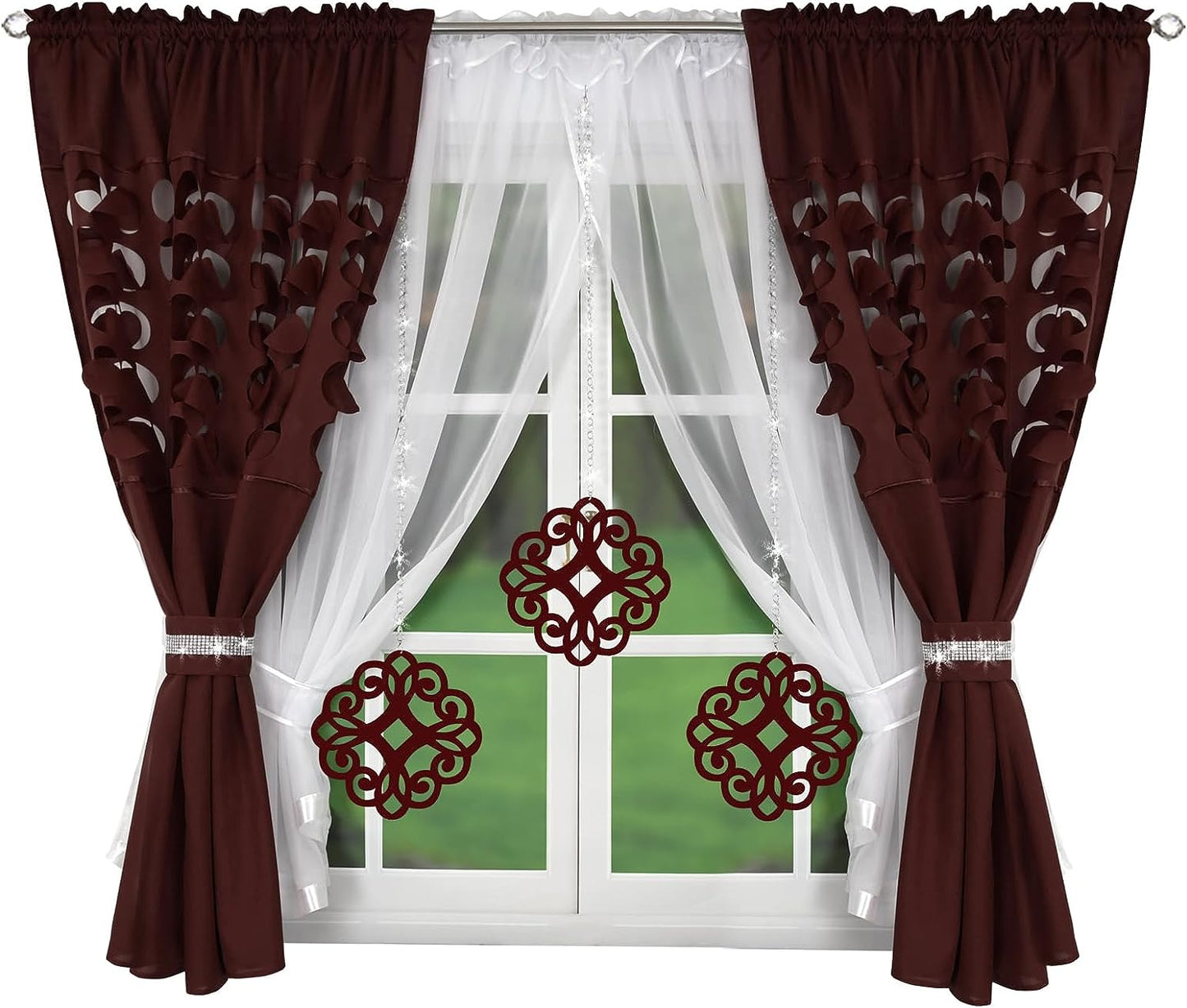 Decorative set with azure pendants -JAPANESE CHERRY image 0