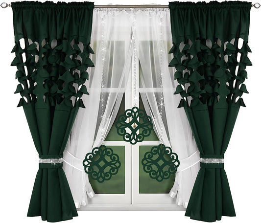 Decorative set with azure pendants - FOREST GREEN image 0