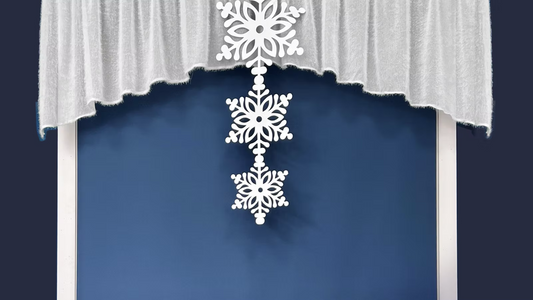 NEIGE Fluffy curtain set with stars (Copy)