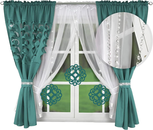 Decorative set with azure pendants - SEA GREEN image 0
