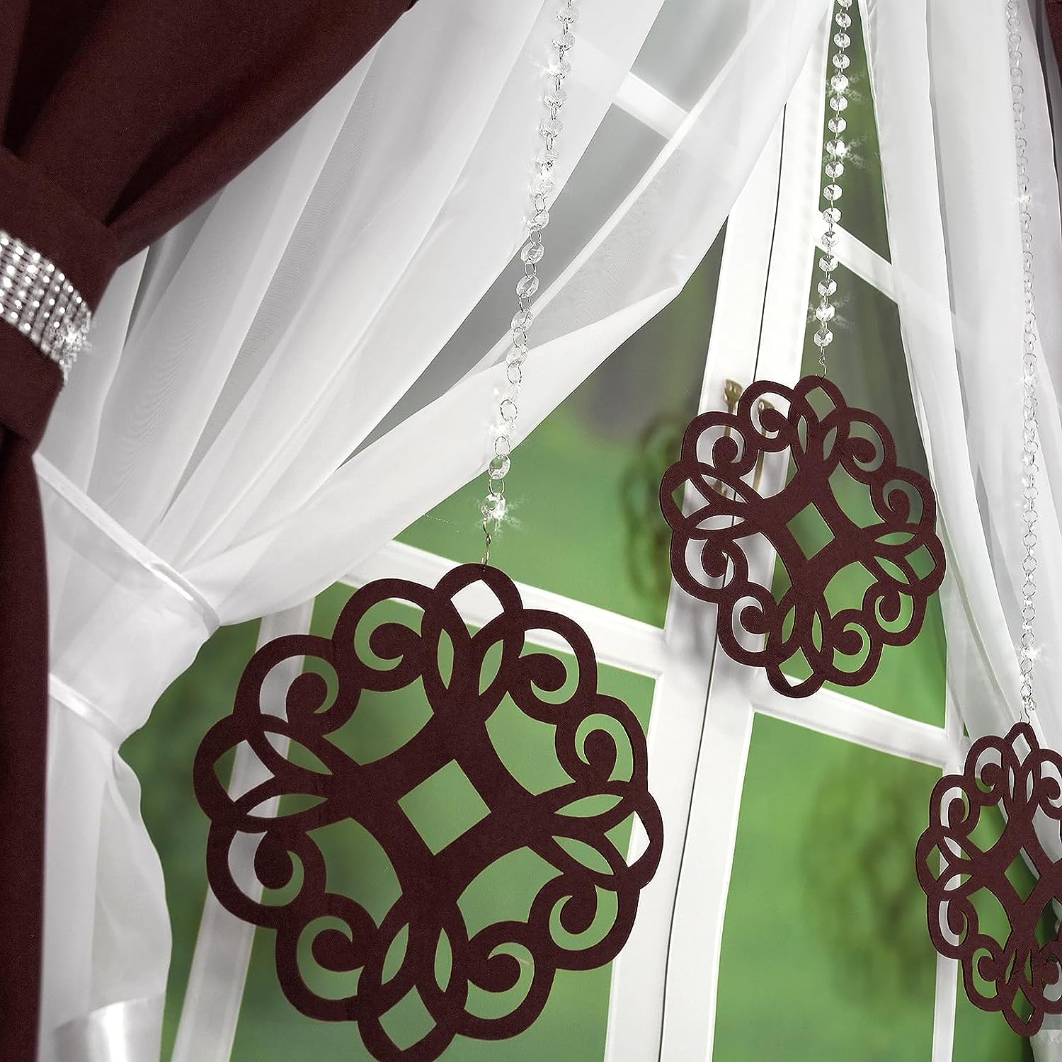 Decorative set with azure pendants -JAPANESE CHERRY image 2