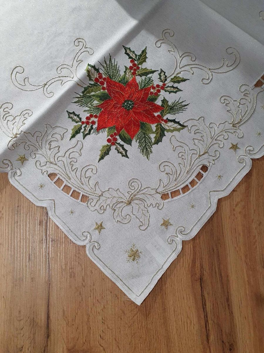 TABLECLOTH RED DECORATION - Table Runner -FLOWER image 0