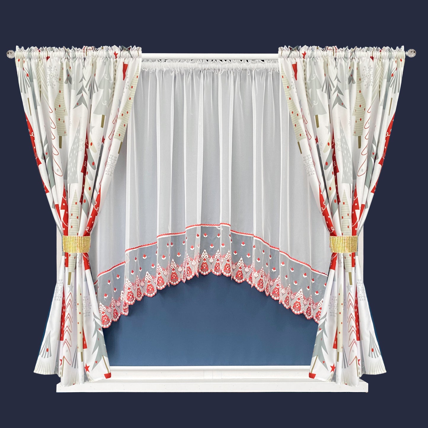 TINSEL - Christmas tree curtain set. image 0