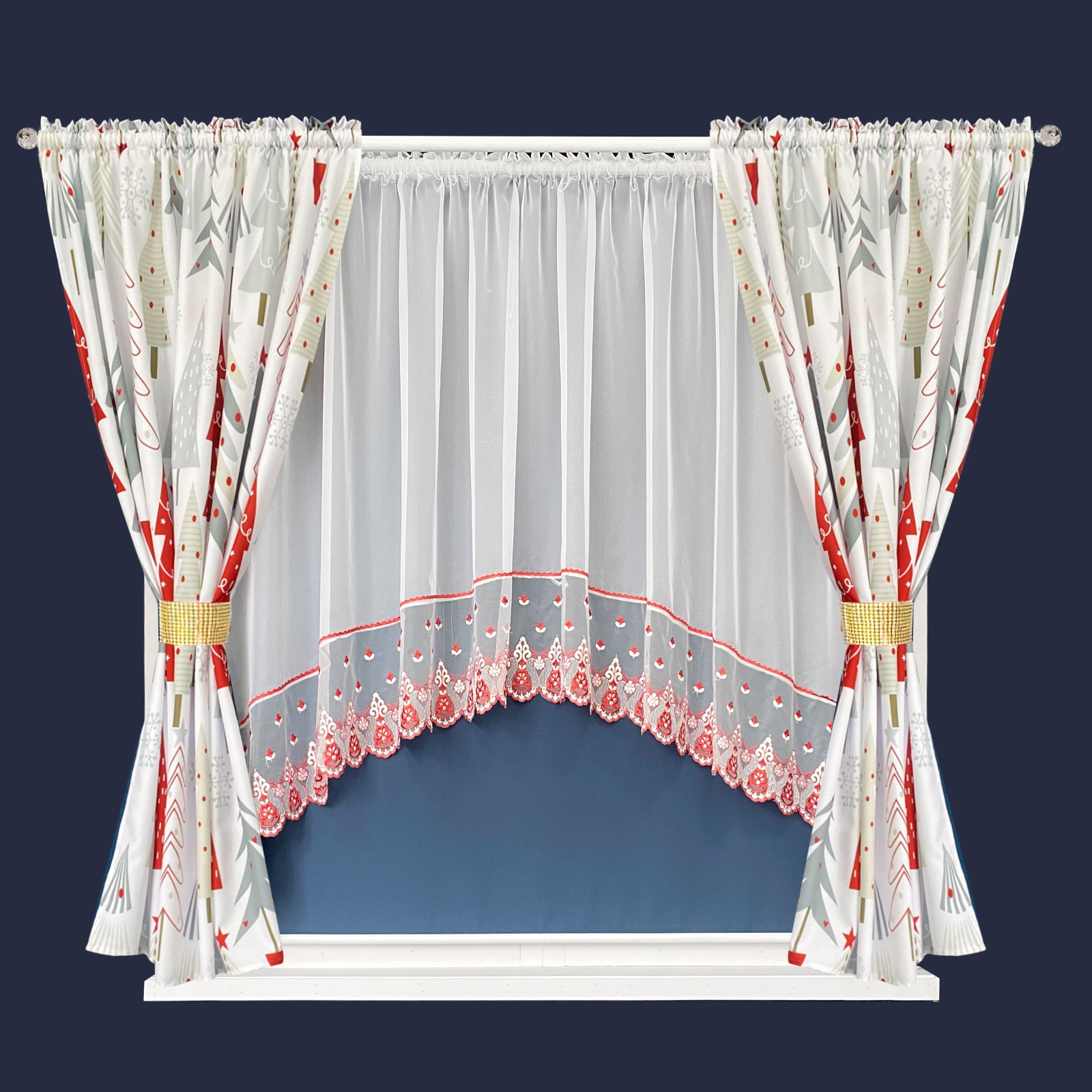 TINSEL - Christmas tree curtain set. image 0