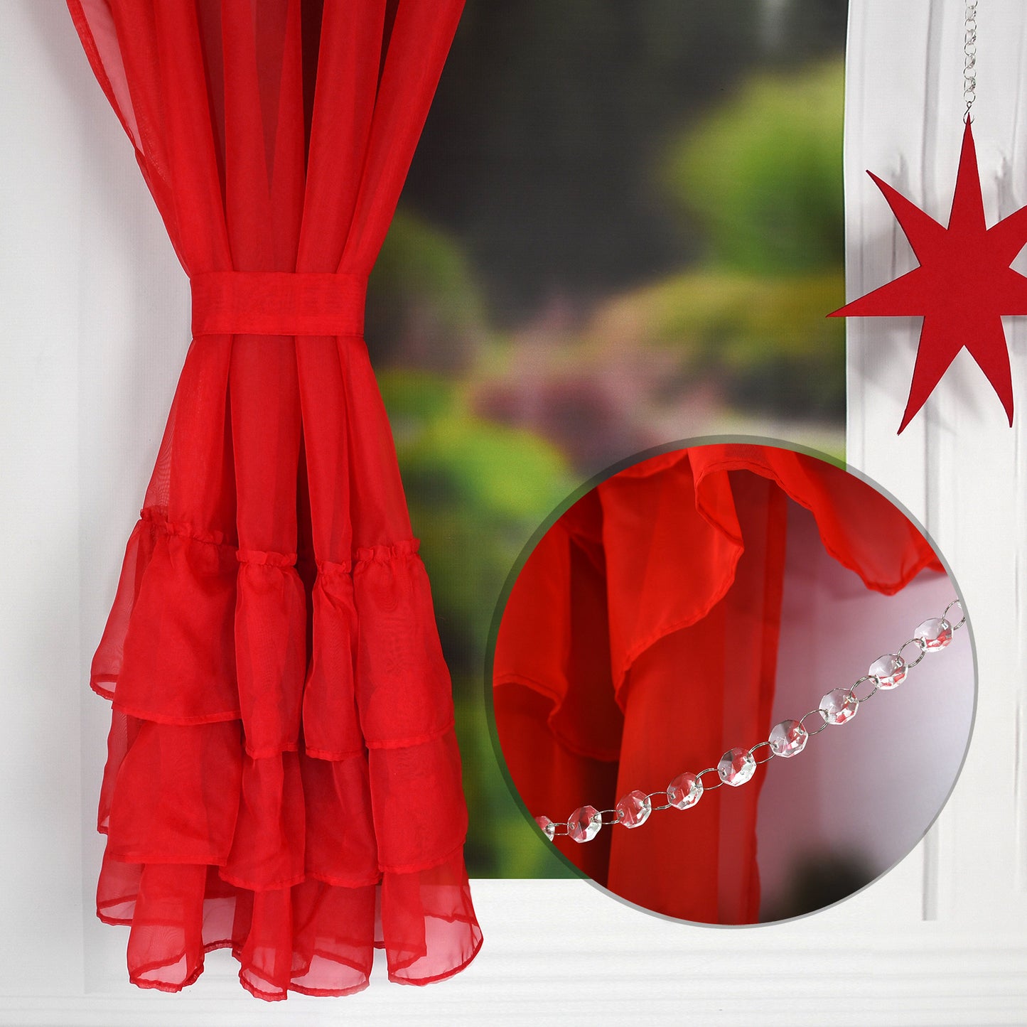 Christmas  Curtains  - STAR + RUFFLES image 2