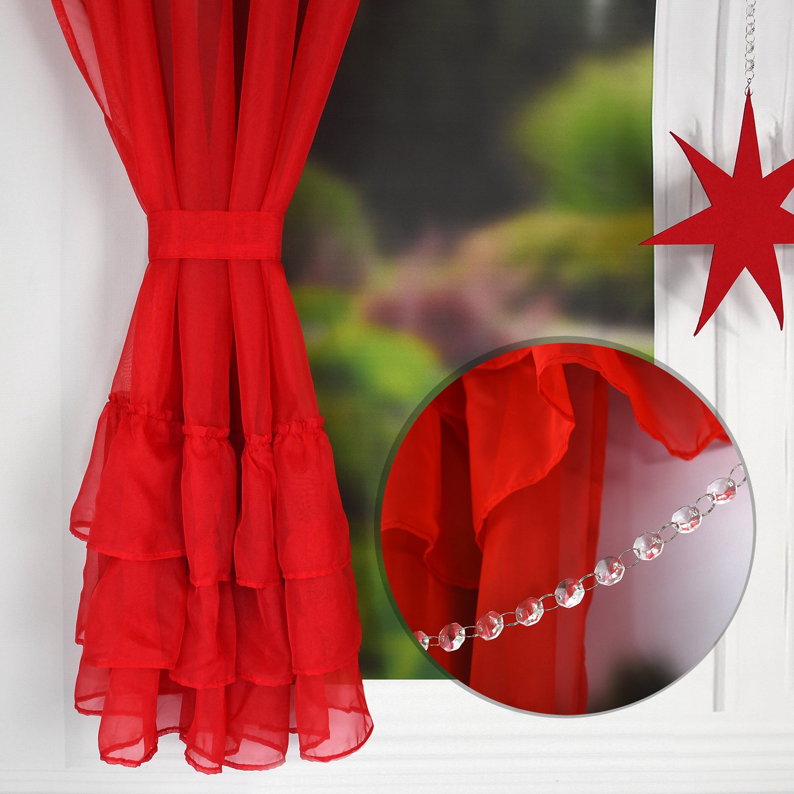 Christmas  Curtains  - STAR + RUFFLES image 2