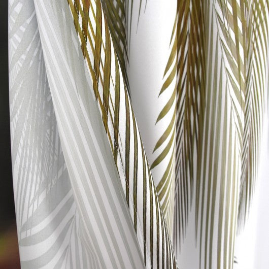Curtain with gold leaves on a tape 145x250cm GRASSA image 3