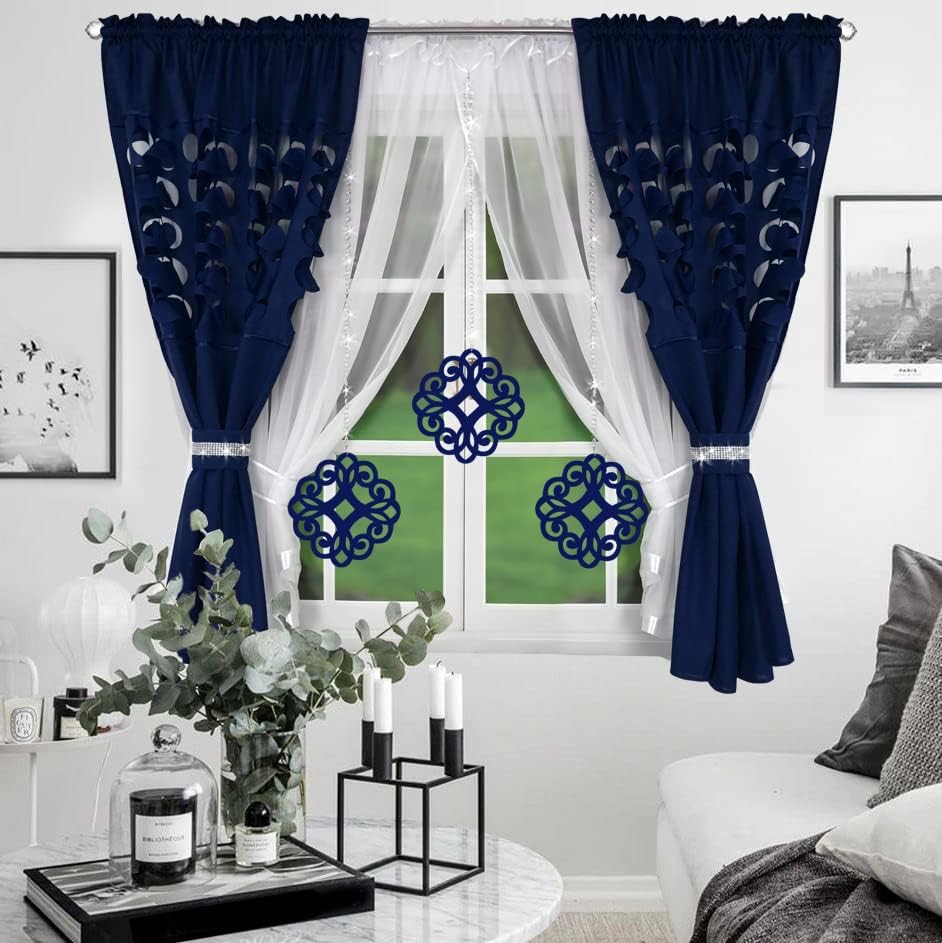 Decorative set with azure pendants - DARK BLUE image 1